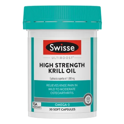 Swisse Ultiboost High Strength Deep Sea Krill Oil 1000mg 30 Soft Capsules